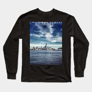 Manhattan Skyscrapers Skyline New York City Long Sleeve T-Shirt